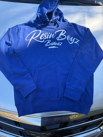 HUSTLE HARD BLUE HOODIE